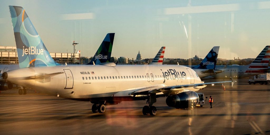 JetBlue Airways shares fall after air carrier says it doesn’t expect a third-quarter profit
