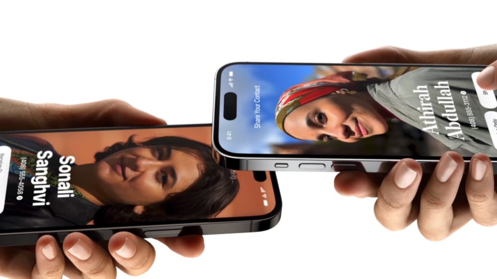 You can now exchange numbers just by tapping iPhones together. Here’s how to use it