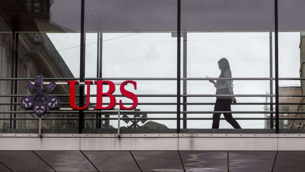 UBS shares rise 4% as market focuses on strong underlying profit