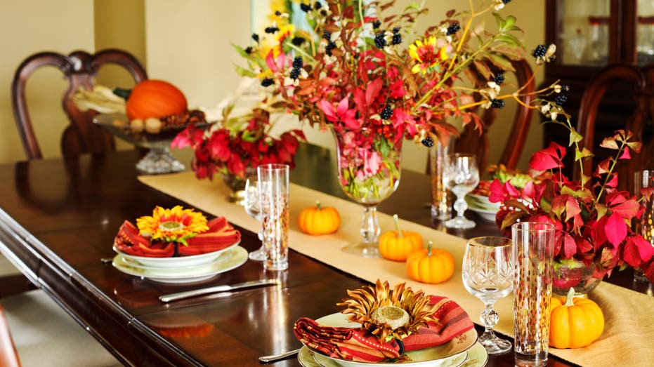 Autumn table spread